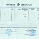 Marriage Certificate