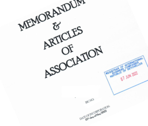 Memorandum & Articles of Association for Seychelles IBC